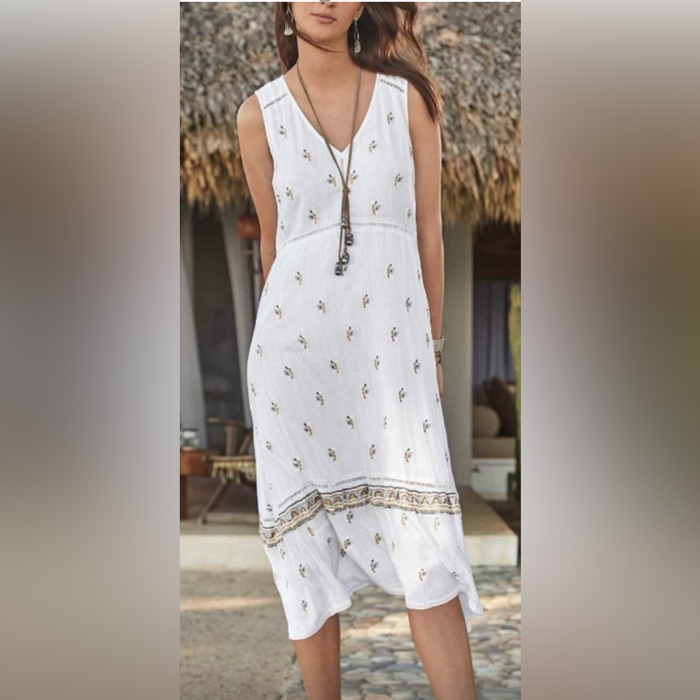 Embroidered Sundress. Size 14p